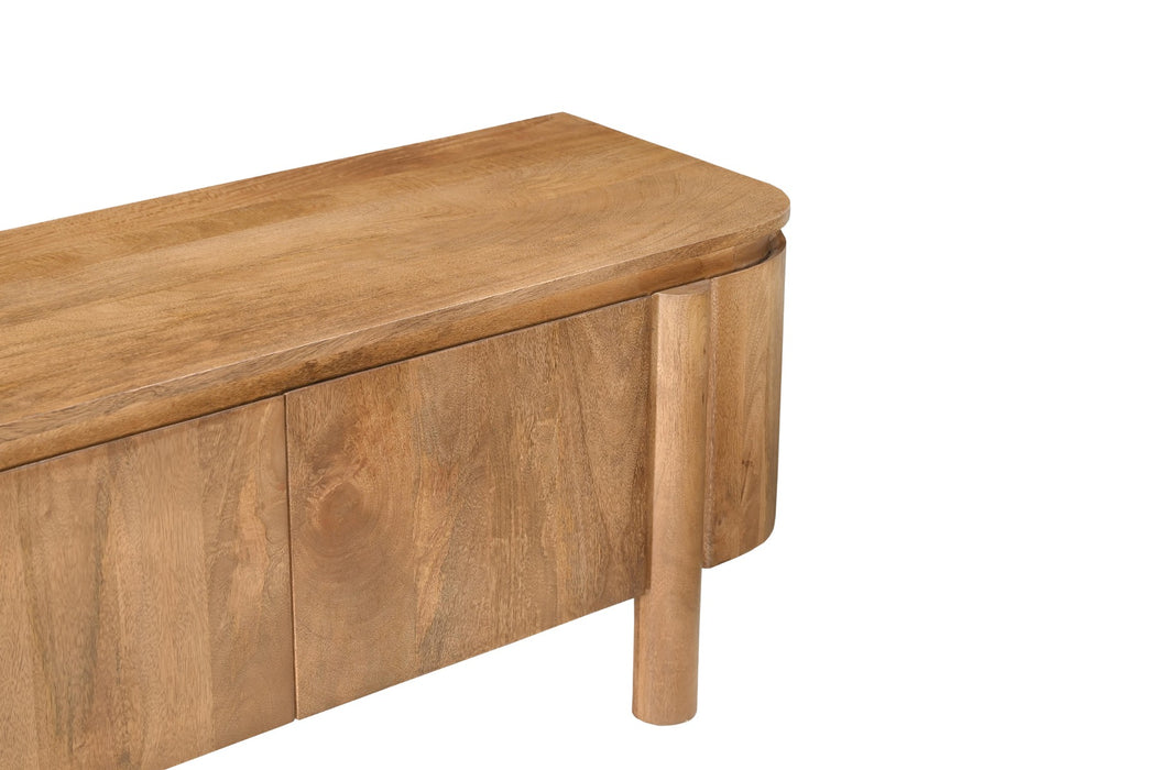 Livingfurn Salano 170 cm - Naturel - Mangohout-Dressoirs-Livingfurn