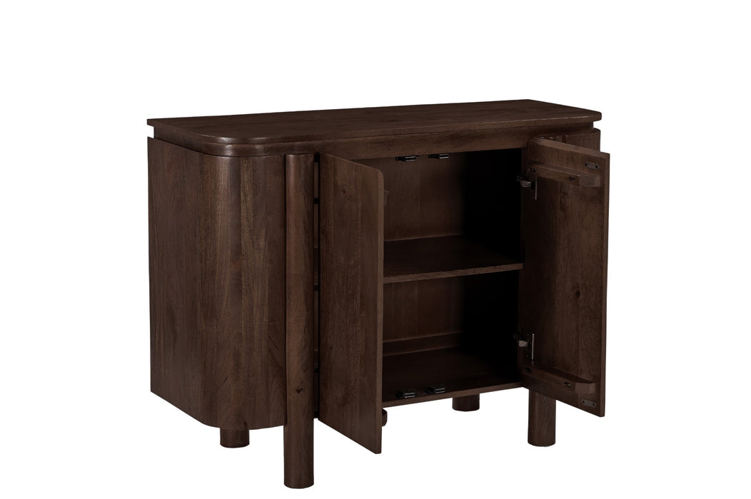 Livingfurn Salano Brown 105cm - Bruin - Mangohout-Dressoirs-Livingfurn