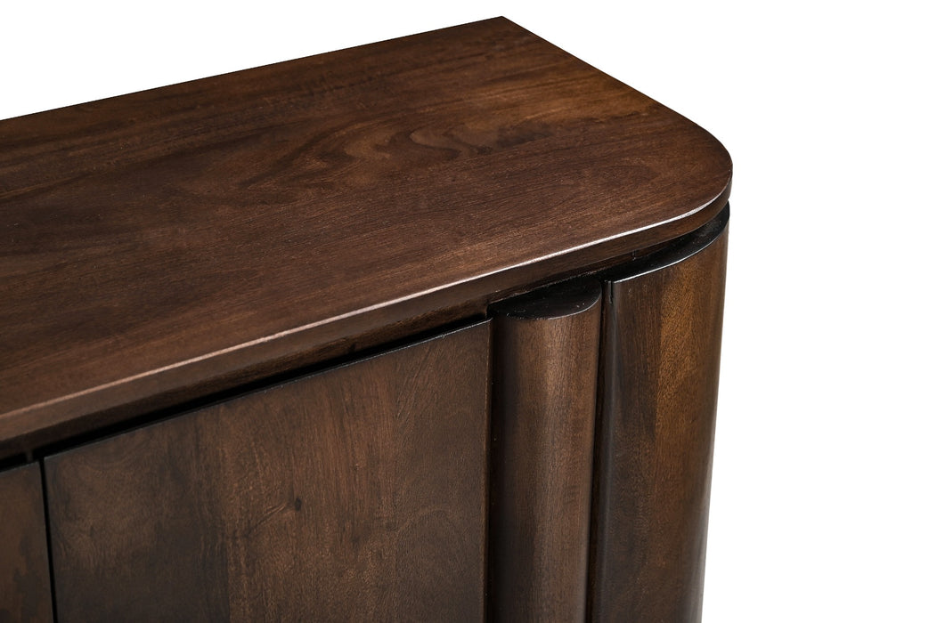 Livingfurn Salano Brown 170 cm - Bruin - Mangohout-Dressoirs-Livingfurn