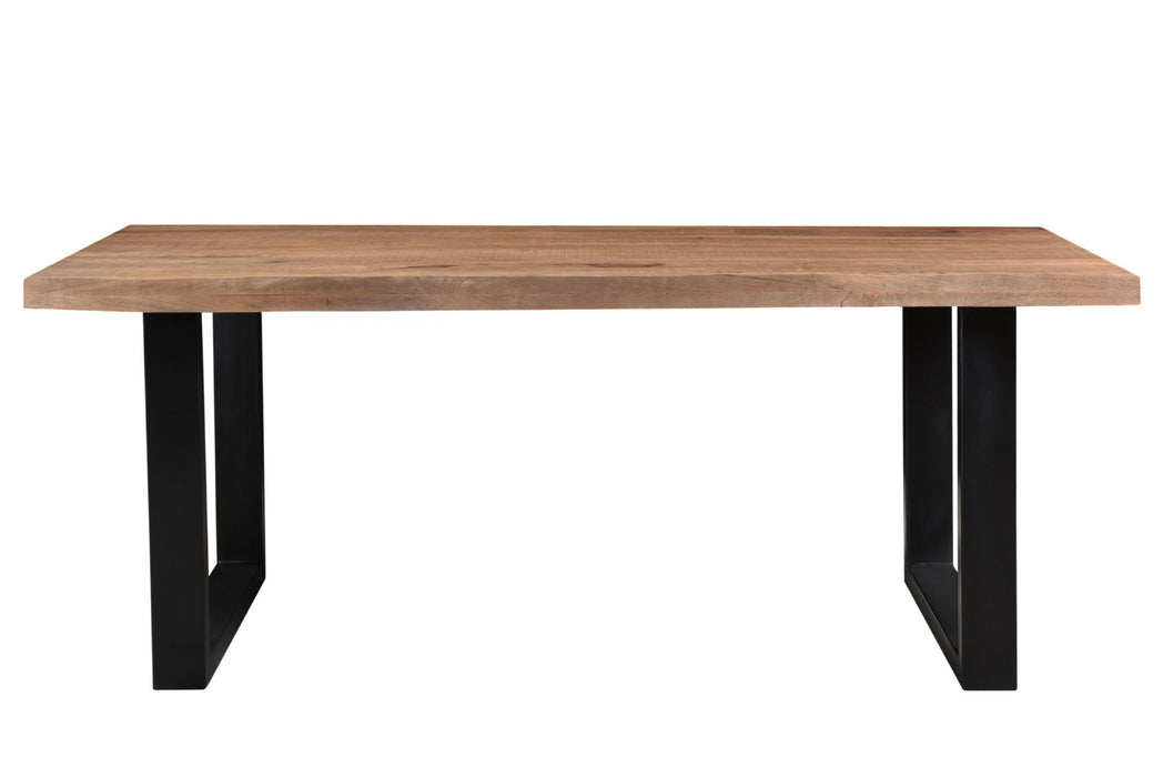 Livingfurn Sturdy U 240x100 cm - Naturel - Metaal-Eettafels-Livingfurn