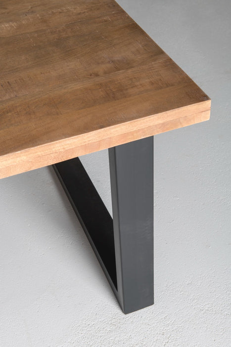 Livingfurn Sturdy U 240x100 cm - Naturel - Metaal-Eettafels-Livingfurn