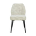 Livingfurn Tess Cream - Beige - Metaal-Eetkamerstoelen-Livingfurn