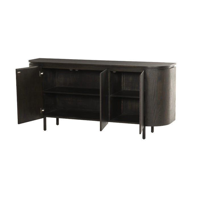 Livingfurn Tobago Espresso 170cm - Bruin - Eiken-Dressoirs-Livingfurn