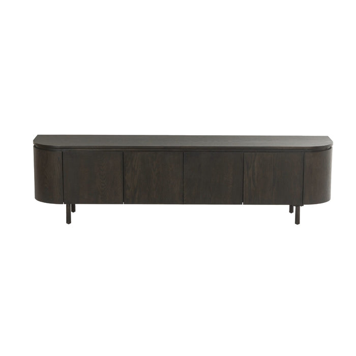 Livingfurn Tobago Espresso 210cm - Bruin - Eiken-Dressoirs-Livingfurn