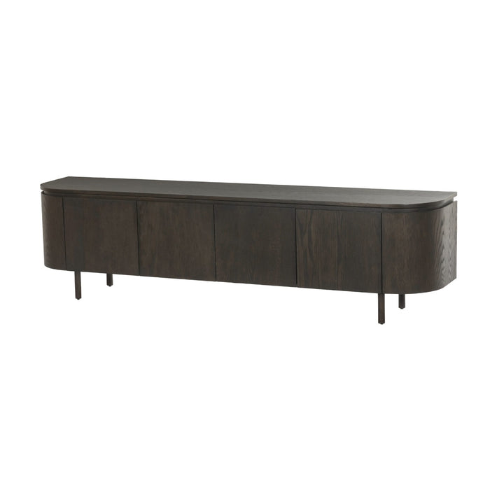 Livingfurn Tobago Espresso 210cm - Bruin - Eiken-Dressoirs-Livingfurn