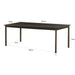 Livingfurn Tobago Espresso 220cm - Bruin - Eiken-Eettafels-Livingfurn