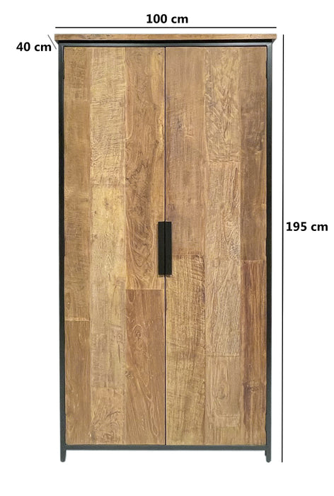 Livingfurn Tomar 100cm - Naturel - Hout-Opbergkasten-Livingfurn