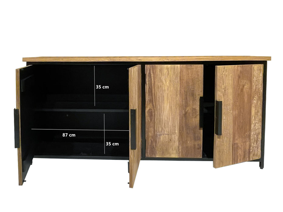 Livingfurn Tomar 185cm - Naturel - Hout-Dressoirs-Livingfurn