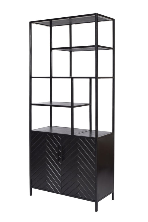 Livingfurn York 90cm - Zwart - Metaal-Vakkenkasten-Livingfurn