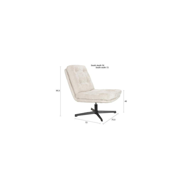 Lounge Chair Kai Off White-Fauteuils-Creating Home