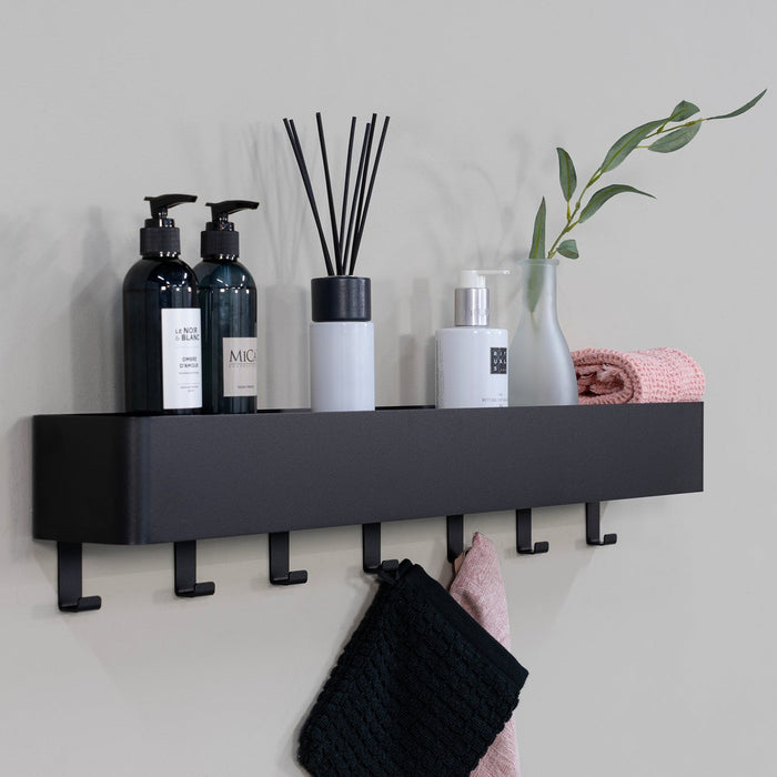 MULTI 7 Wandkapstok - Zwart Spinder Design-Kapstokken-Spinder