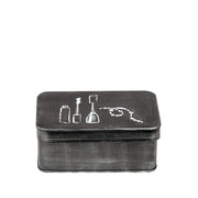 Make-Up opbergkist Antiek Zwart Metaal - 21x15x9 cm-Opbergdozen en manden-LABEL51