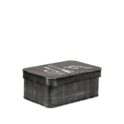 Make-Up opbergkist Antiek Zwart Metaal - 21x15x9 cm-Opbergdozen en manden-LABEL51