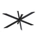 Matrixpoot Zwart Ovaal/Rechthoek 160 cm Koker 4x8 cm-Tafelpoten-Creating Home