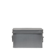 Media Opbergkist Antiek Grijs Metaal M 22x17x13 cm-Opbergdozen en manden-LABEL51