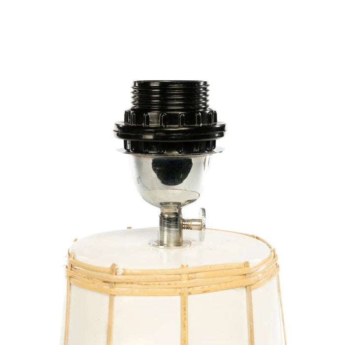 Molokai Tafellamp - Wit Naturel-Tafellampen-Bazar Bizar