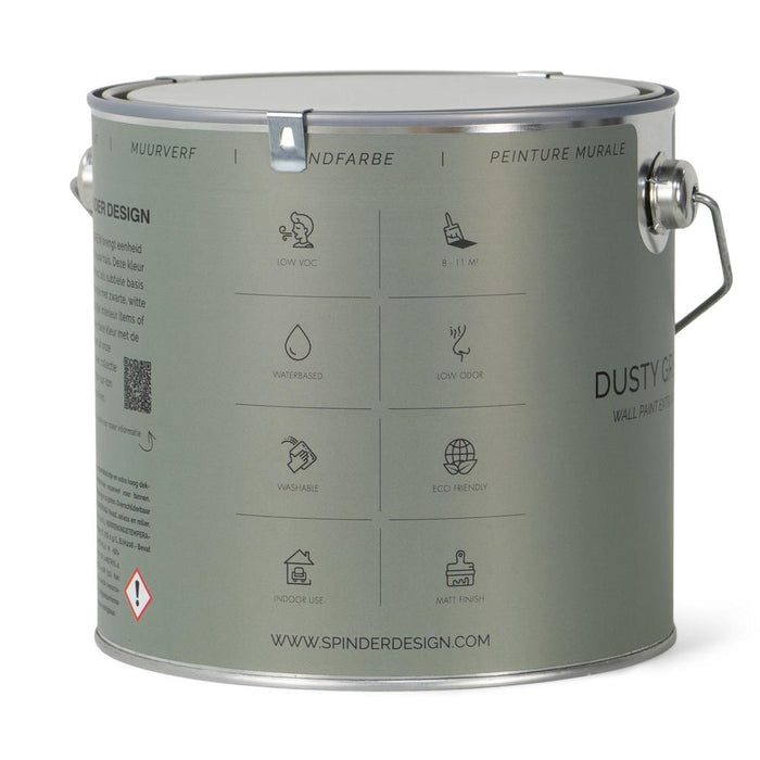 Muurverf WALL PAINT Dusty Green 16x16x15.7cm Spinder Design-Verf-Spinder