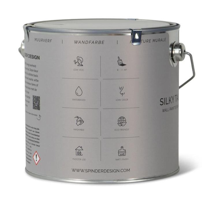 Muurverf WALL PAINT Silky Taupe 16.7x16.7x15.7cm Spinder Design-Wanddecoratie-Spinder