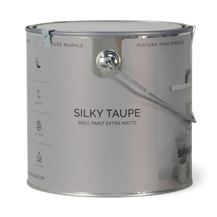 Muurverf WALL PAINT Silky Taupe 16.7x16.7x15.7cm Spinder Design-Wanddecoratie-Spinder