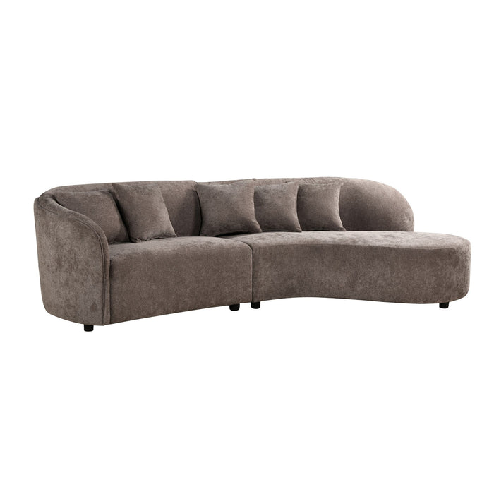 MySofa Novi Hoekbank Grijs 3 zits + Lounge R