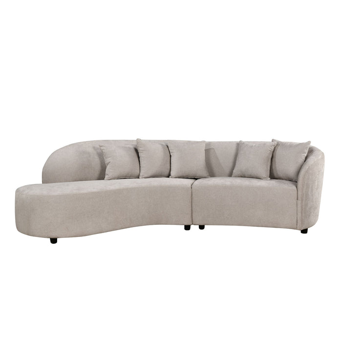MySofa Novi Hoekbank Licht Grijs Lounge L + 3 zits