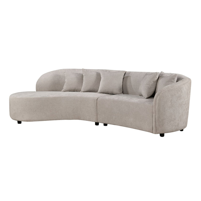 MySofa Novi Hoekbank Licht Grijs Lounge L + 3 zits