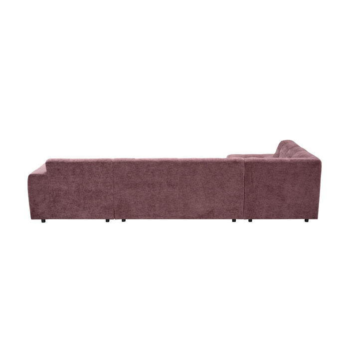 MySofa Ruby U-bank Paars Ottomane L + 2,5 + Lounge R