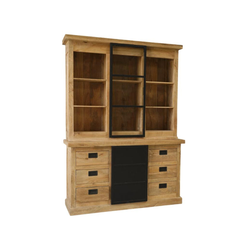 Nashville Vitrinekast 160 cm 160x45x220 cm-Vitrinekasten-Starfurn