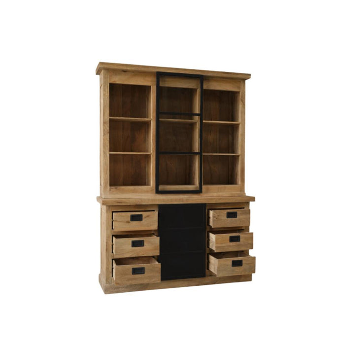 Nashville Vitrinekast 160 cm 160x45x220 cm-Vitrinekasten-Starfurn