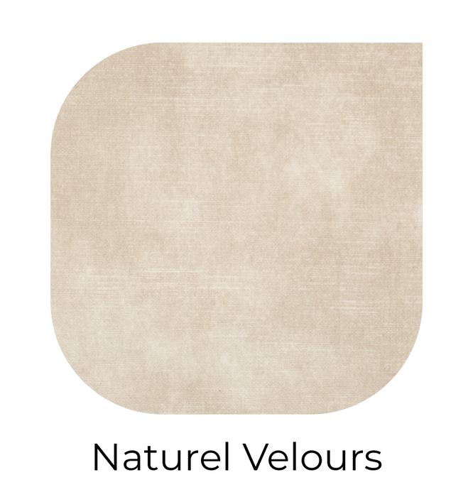 LABEL51 Fauteuil Evy Naturel Velours 65x65x75 cm-Fauteuils-LABEL51