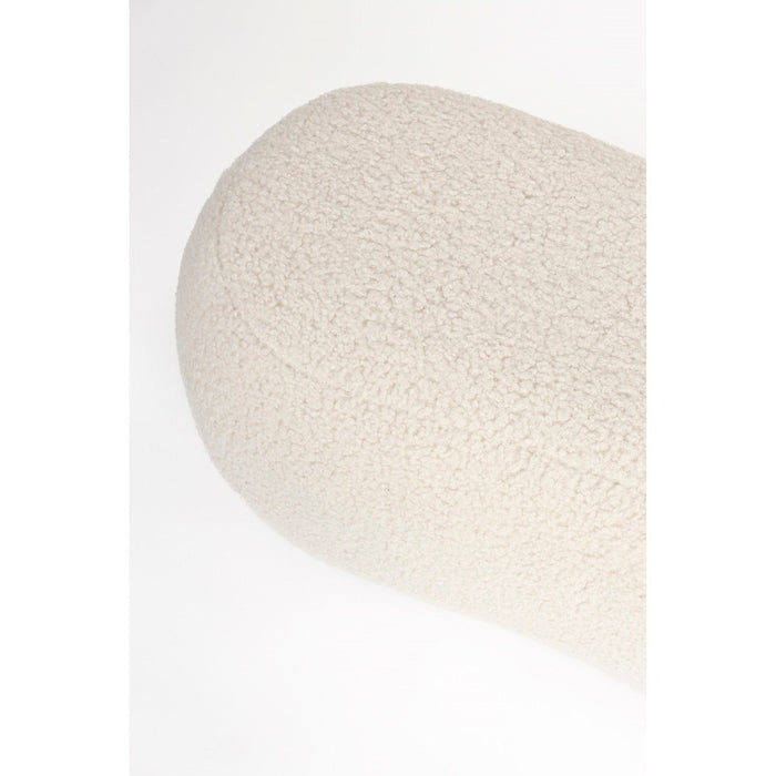 Noxx Hocker Wit Boucle Stof 46 cm-Poefen-Creating Home