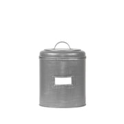 Opbergblik Antiek Grijs Metaal M 14x14x20 cm-Opbergdozen en manden-LABEL51
