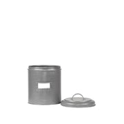 Opbergblik Antiek Grijs Metaal S 10x10x15 cm-Opbergdozen en manden-LABEL51