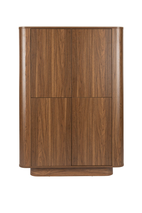 Opbergkast Almira Hout Bruin 40x100 cm-Opbergkasten-White Label Living