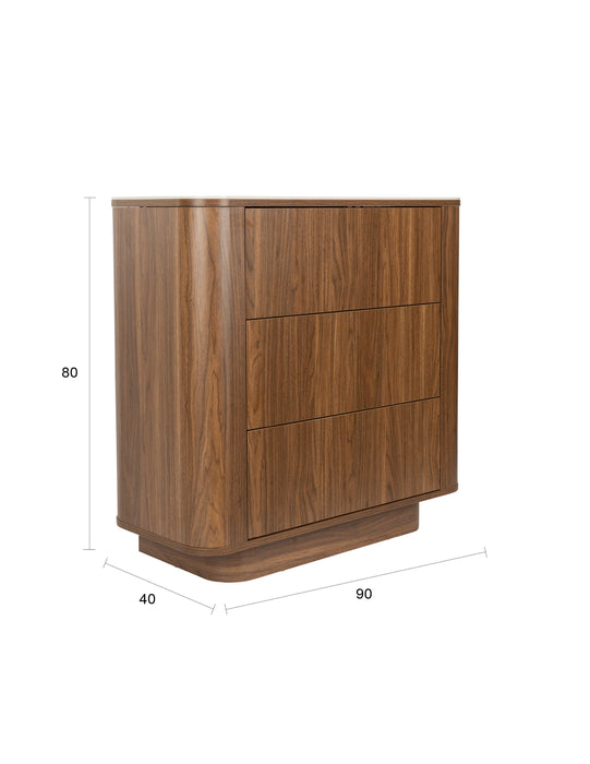 Opbergkast Almira Hout Bruin 40x90 cm