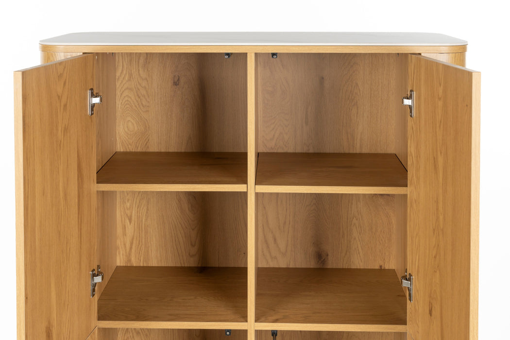 Opbergkast Almira Hout Naturel 40x100 cm