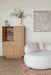 Opbergkast Almira Hout Naturel 40x100 cm-Opbergkasten-White Label Living