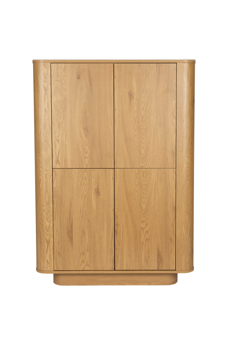 Opbergkast Almira Hout Naturel 40x100 cm-Opbergkasten-Creating Home