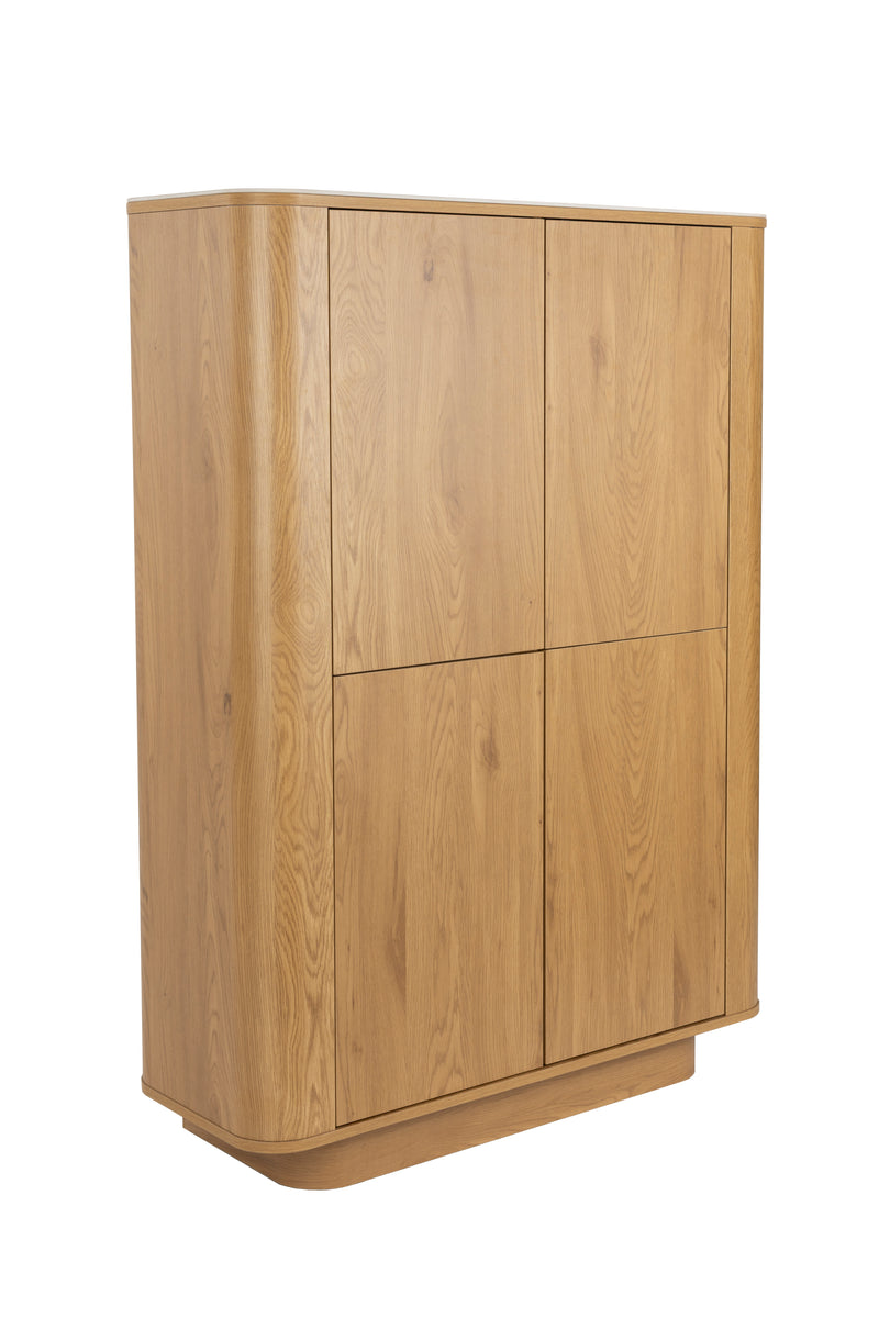 Opbergkast Almira Hout Naturel 40x100 cm-Opbergkasten-Creating Home
