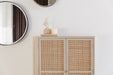 Opbergkast Amaya Low 2do MDF, Metaal Beige 38x80 cm-Opbergkasten-Creating Home
