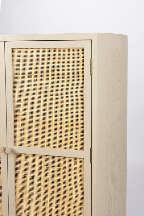 Opbergkast Amaya Low 2do MDF, Metaal Beige 38x80 cm-Opbergkasten-Creating Home
