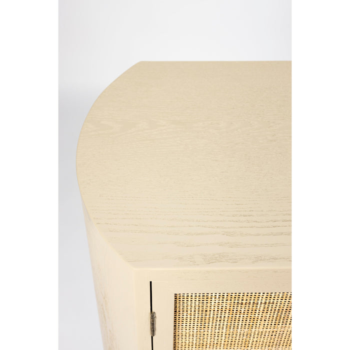 Opbergkast Amaya Low 2do MDF, Metaal Beige 38x80 cm-Opbergkasten-Creating Home