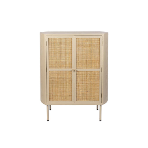 Opbergkast Amaya Low 2do MDF, Metaal Beige 38x80 cm-Opbergkasten-Creating Home