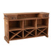 Opbergkast Barkast 2 Lades Gerecycled Hout Naturel 180x55x106 cm-Opbergkasten-J-Line