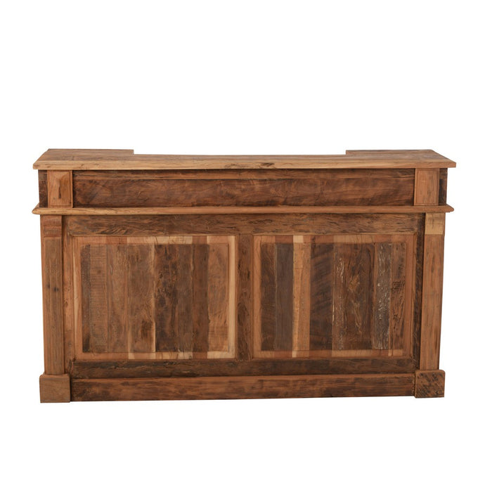 Opbergkast Barkast 2 Lades Gerecycled Hout Naturel 180x55x106 cm-Opbergkasten-J-Line