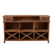 Opbergkast Barkast 2 Lades Gerecycled Hout Naturel 180x55x106 cm-Opbergkasten-J-Line