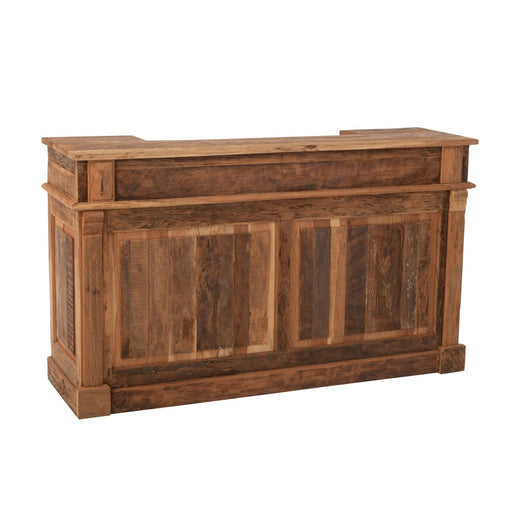 Opbergkast Barkast 2 Lades Gerecycled Hout Naturel 180x55x106 cm-Opbergkasten-J-Line