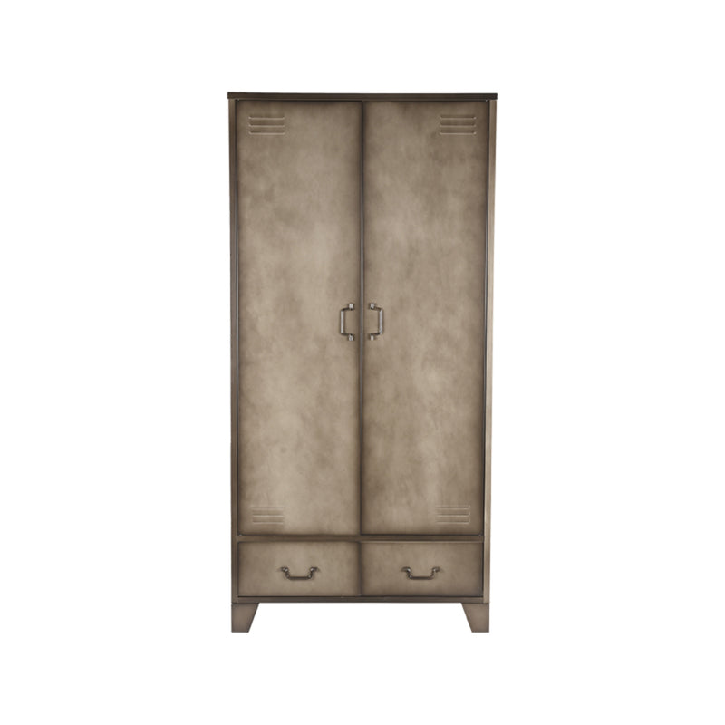 Opbergkast Bergkast Fence Vintage Metaal 2-Deurs 90x50x185 cm-Opbergkasten-LABEL51