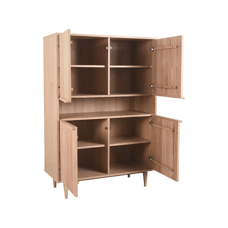 Opbergkast Bergkast Jule Naturel Eiken Barkast 110x49x158 cm-Opbergkasten-LABEL51