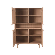 Opbergkast Bergkast Jule Naturel Eiken Barkast 110x49x158 cm-Opbergkasten-LABEL51